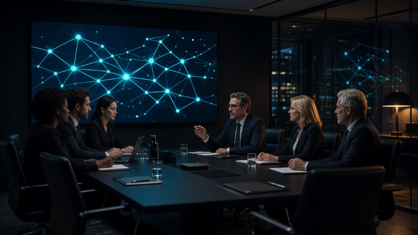 Security consultancy running a client cyber tabletop in a boardroom